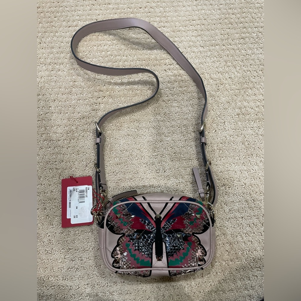 Valentino Garavani Butterfly Print Rockstud Crossbody